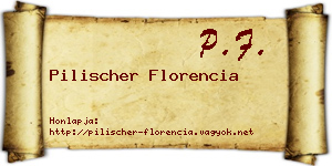 Pilischer Florencia névjegykártya